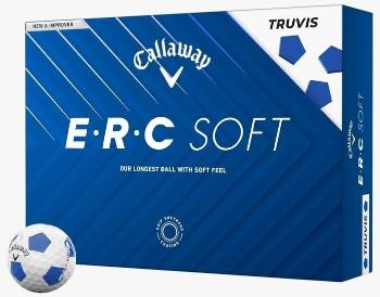 Callaway ERC Soft 2025 White Truvis Blue Golfové míčky