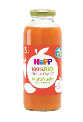 HiPP 100 % Bio Juice Ovocná šťáva s karotkou 330ml