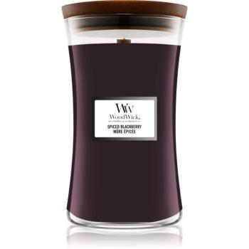 Woodwick Spiced Blackberry vonná svíčka s dřevěným knotem 609,5 g