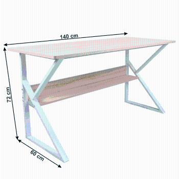 Pracovní stůl s policí TARCAL Tempo Kondela 140x60 cm
