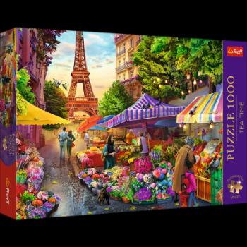 Puzzle Květinový trh Paříž 1000 dílků Puzzles Premium Plus