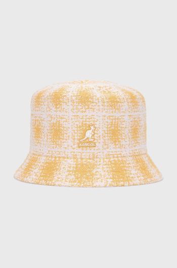 Klobouk Kangol žlutá barva, K3548.WW800-WW800