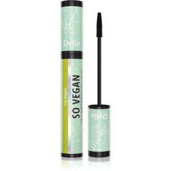 Delia Cosmetics So Vegan objemová a prodlužující řasenka odstín Black 11 ml