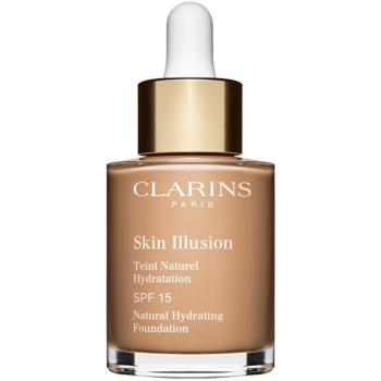 Clarins Skin Illusion Natural Hydrating Foundation rozjasňující hydratační make-up SPF 15 odstín 108,5W Cashew 30 ml