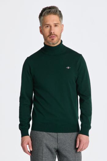 ROLÁK GANT CTN/WO ROLLNECK TARTAN GREEN