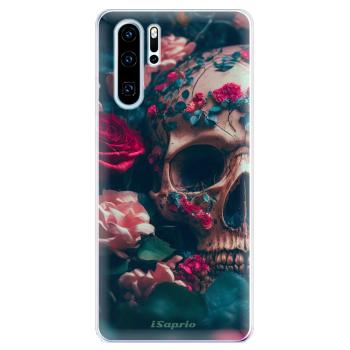 Odolné silikonové pouzdro iSaprio - Skull in Roses - Huawei P30 Pro