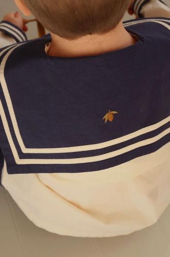 Dětská bavlněná košile Konges Sløjd SAILOR SHIRT GOTS tmavomodrá barva, KS102095