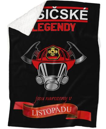 Deka Hasičské legendy - měsíc (Měsíc: 11 - Listopad, Podšití beránkem: ANO)