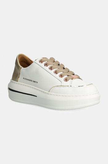 Kožené sneakers boty Alexander Smith Lancaster bílá barva, ASBALSW1805WGD