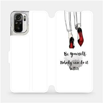 Flipové pouzdro na mobil Xiaomi Redmi Note 10S - M046P Be yourself (5903516660193)