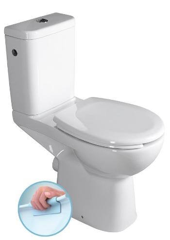 SAPHO - HANDICAP WC kombi misa zvýšená Rimless, zadný odpad, biela K11-0221