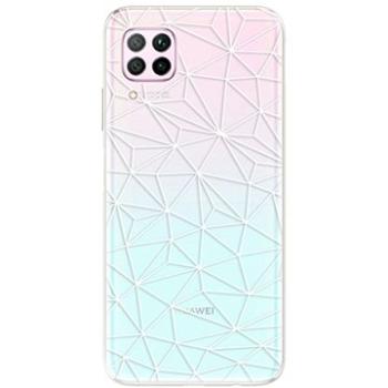 iSaprio Abstract Triangles 03 - white pro Huawei P40 Lite (trian03w-TPU3_P40lite)