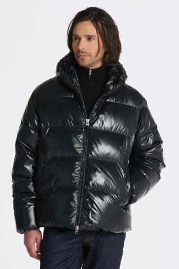 BUNDA GANT OVERSIZED SHINY DOWN PUFFER JACKET BLACK