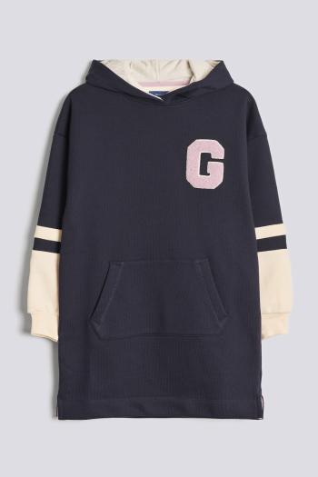 ŠATY GANT D2. COLLEGIATE SWEAT DRESS EVENING BLUE