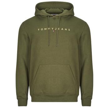 Tommy Jeans  TJM REG LINEAR GOLD HOOD EXT  Mikiny Kaki