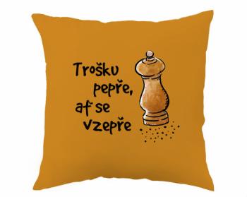 Polštář Trošku pepře, ať se vzepře