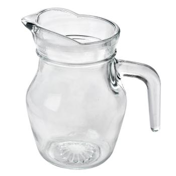 Transparentní skleněný džbánek na vodu - 14*9*13 cm / 500 ml 6GL4871