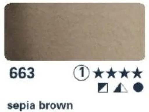 Akvarelová barva Horadam 1/2 – 663 sepia brown