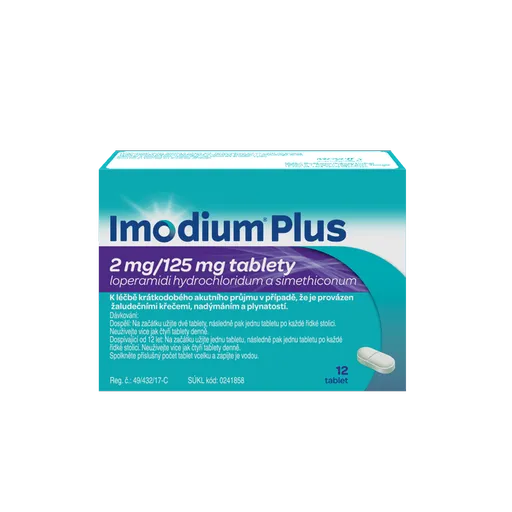 Imodium Plus 2 mg/125 mg 12 tablet