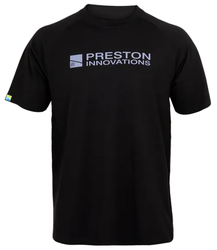 Preston innovations tričko lightweight black raglan t-shirt - xxxxl