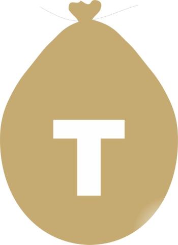 Balónek písmeno T zlaté - 