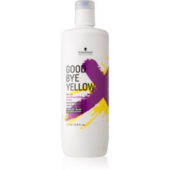 Schwarzkopf Professional Goodbye  Yellow šampon neutralizující žluté tóny pro barvené a melírované vlasy 1000 ml