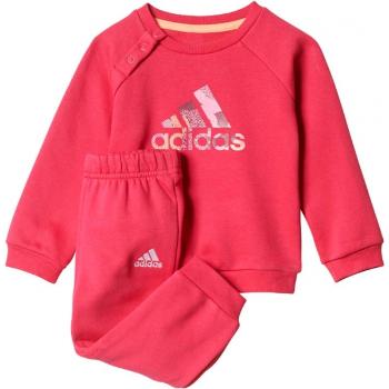 adidas SPORTS LOGO JOGGER Dětská sportovní souprava, růžová, velikost