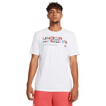 UNDER ARMOUR UA Colorblock Wordmark SS-WHT XXL