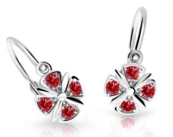 Cutie Jewellery Slušivé dětské náušnice z bílého zlata C2245-10-X-2 červená
