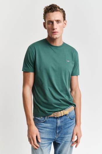 TRIČKO GANT REG SHIELD SS T-SHIRT WOODY GREEN