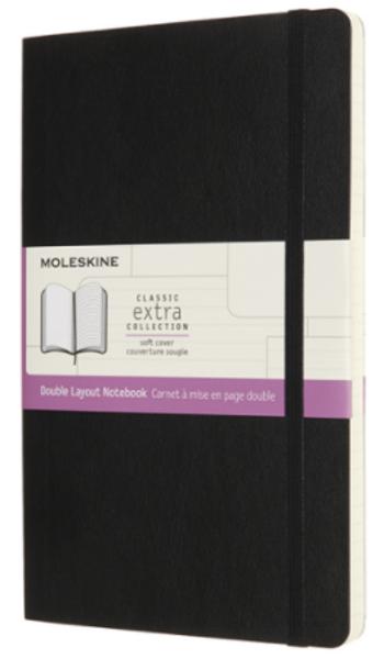 Moleskine Zápisník černý L, linkovaný-č