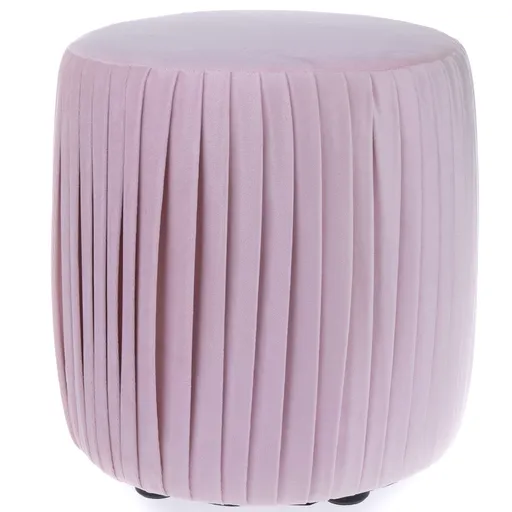 Látkový taburet Silla růžová, 36 x 33 cm