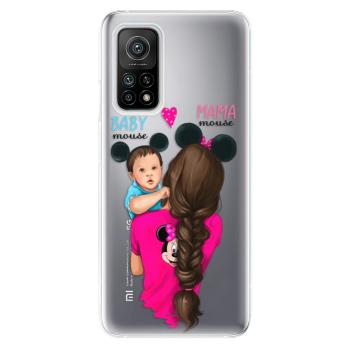 Odolné silikonové pouzdro iSaprio - Mama Mouse Brunette and Boy - Xiaomi Mi 10T / Mi 10T Pro