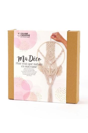 DIY sada Graine Creative Macrame Round Wall Hanging Kit