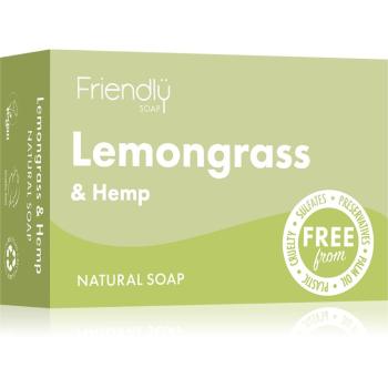 Friendly Soap Natural Soap Lemongrass & Hemp přírodní mýdlo 95 g