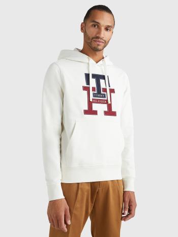 Tommy Hilfiger pánská bílá mikina - L (YBI)