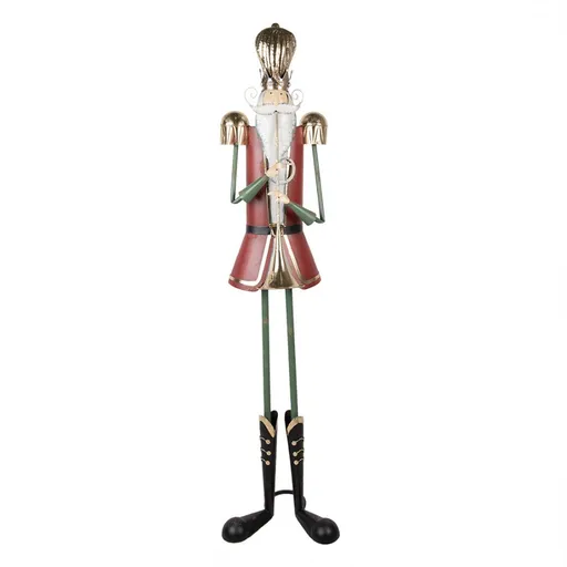Veliká kovová socha Louskáček Nutcracker - 39*39*174 cm 5Y1323