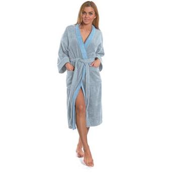 Interkontakt Dámský župan model KIMONO 07 Blue Grey M (8596546011331)