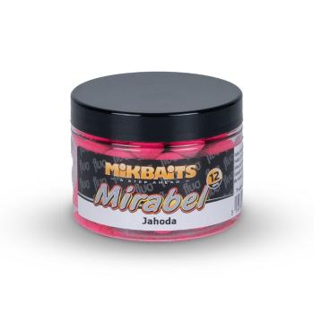 Mikbaits Boilie Mirabel Fluo 12mm 150ml - Jahoda