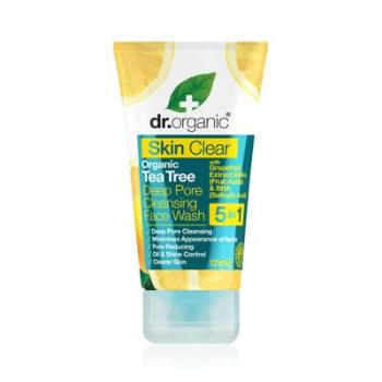 DR. ORGANIC Skin Clear mélytisztító arclemosó 5 in 1 (125ml)