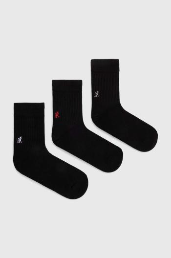 Ponožky Gramicci 3-pack Basic Crew Socks pánské, černá barva, SX.M04-White