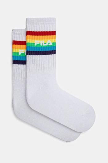 Ponožky Fila Pride 2-pack bílá barva, F1614