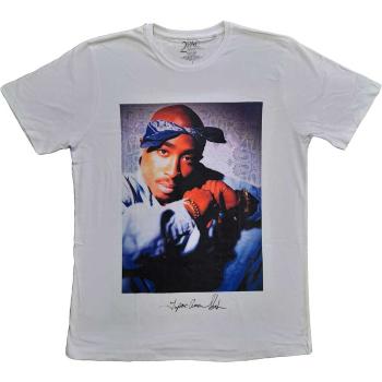 2Pac tričko Blue Bandana Biela S