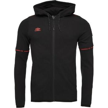 Umbro TECH FZ HOODIE Pánská sportovní mikina, černá, velikost