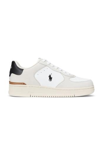 Kožené sneakers boty Polo Ralph Lauren Masters Crt bílá barva, 809955690001