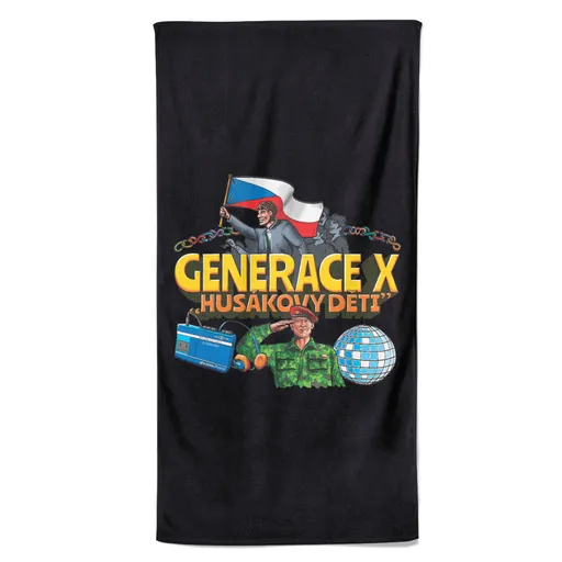 Osuška Generace X – Husákovy děti (Velikost osušky: 70x140cm)