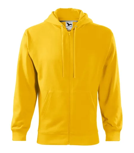MALFINI Pánská mikina Trendy Zipper - Žlutá | 3XL