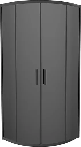 MEXEN Rio sprchový kout čtvrtkruh 80 x 80, grafit, černá 863-080-080-70-40