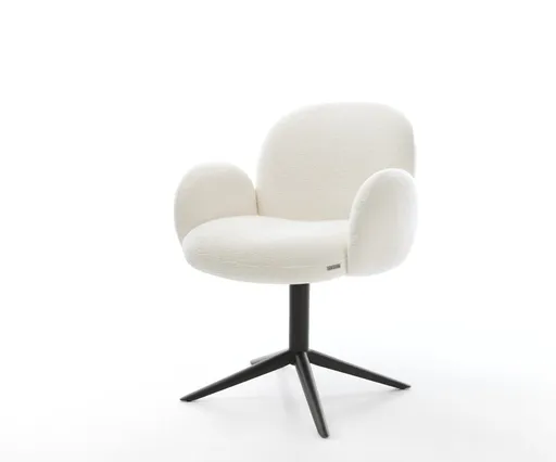 Jídelní židle Nube-Flex s područkami bouclé měkký béžová