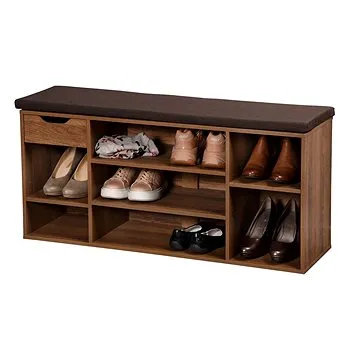 Kesper Botník s podsedákem se zásuvkou hnědý 101 × 29 × 48 cm (15929)